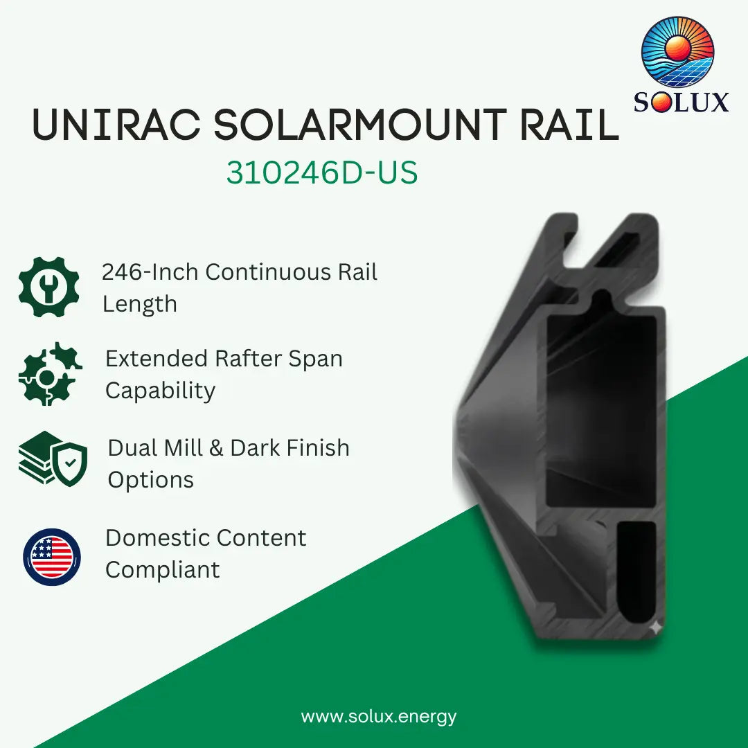 Unirac SM RAIL (Sold Individually, Pkg Qty 144)