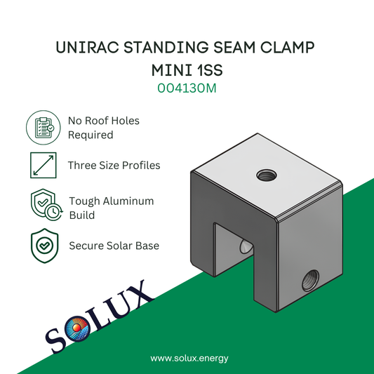 This is an image of Unirac Standing seam clamp Mini 1SS