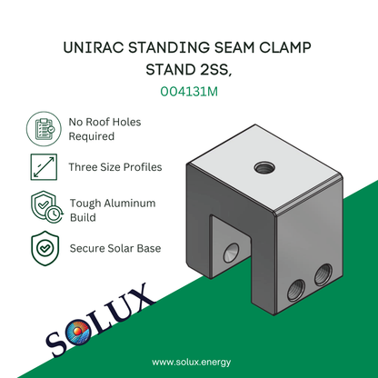 This is an image of Unirac Standing Seam Clamp Stand 2SS