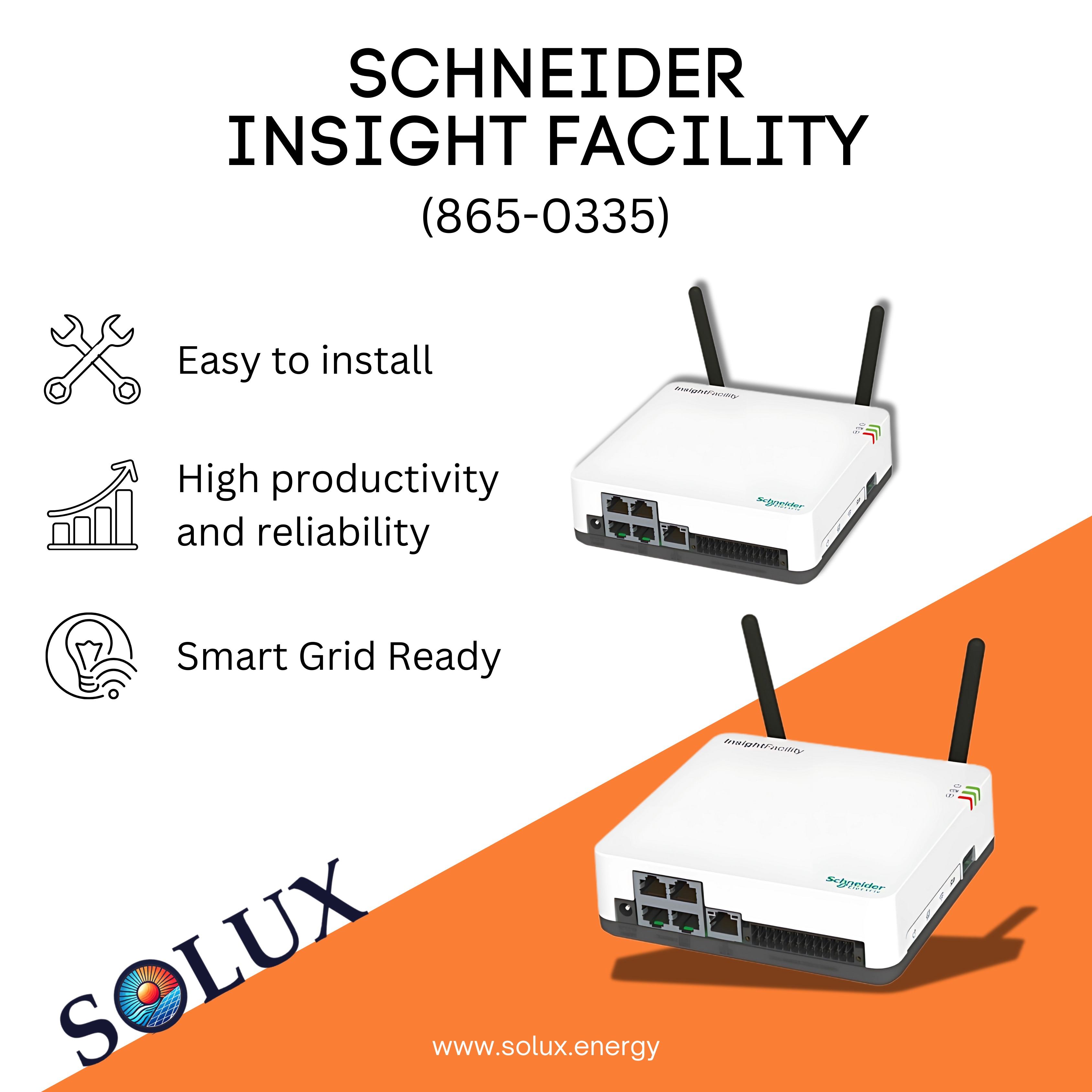 Schneider Electric Conext InsightFacility: A solar energy management system for residential and commercial applications.