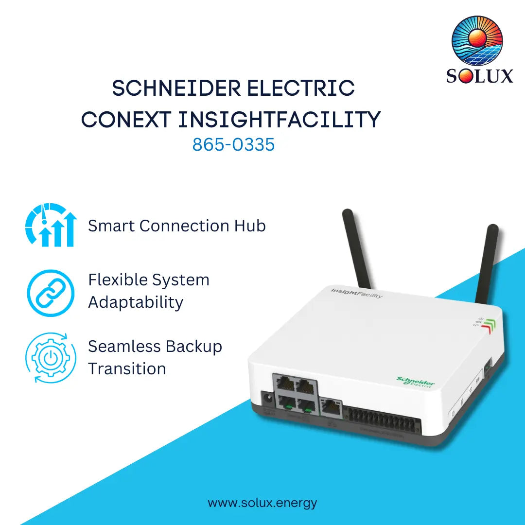This is an image of Scheider electric Conext insight facility  (865-0335) flexible system adaptability