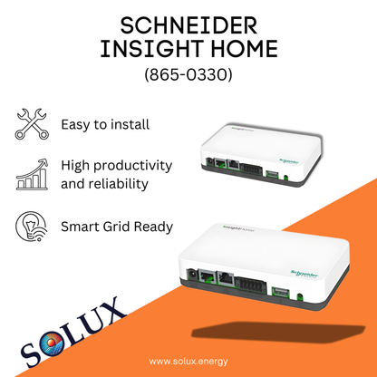 Manage your solar energy production from anywhere with the Schneider Electric Conext InsightFacility.