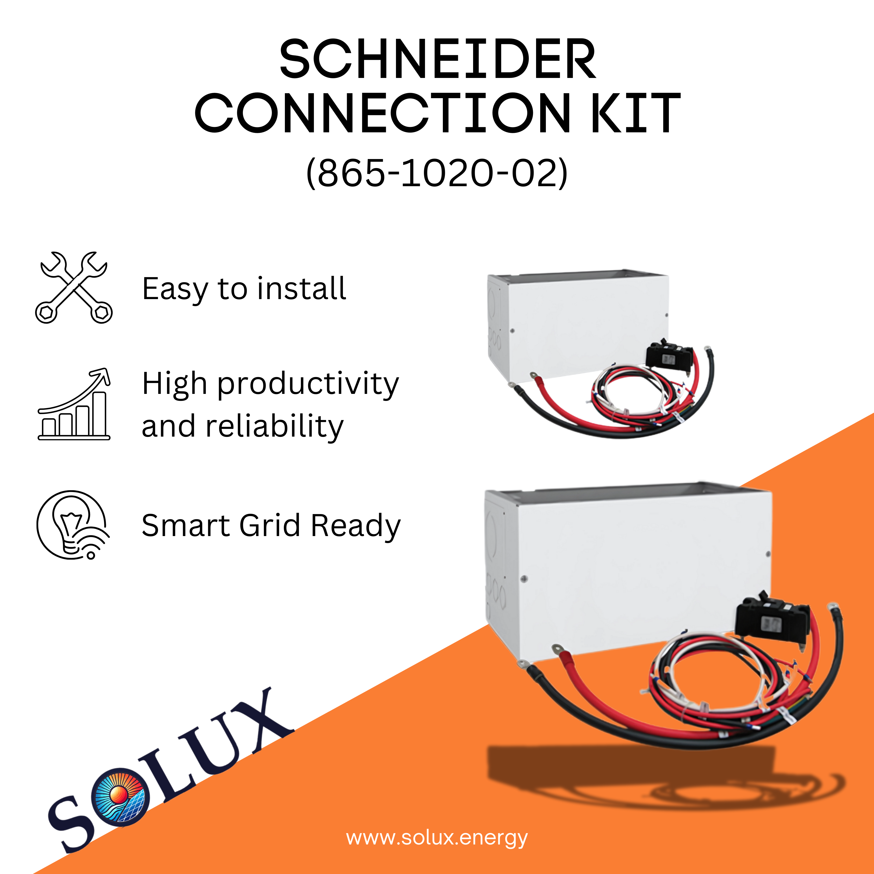 Schneider Conext XW+ Installation Kit for connecting multiple inverters and the XW+ Power Distribution Panel.