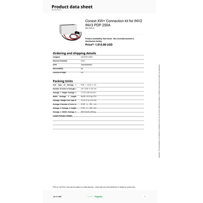 865-1020-02-Schneider Conext XW+ Accessories
