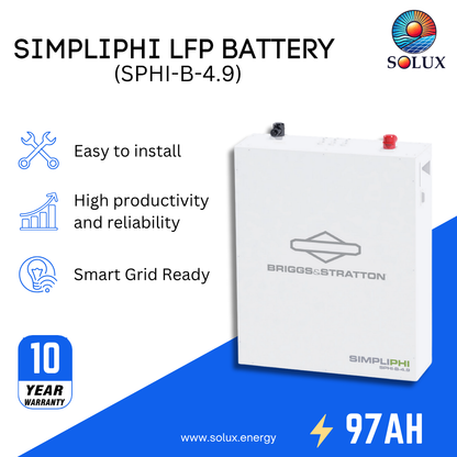 This is an image of 48 Volt Lithium Battery SimpliPhi SPHI-B-4.9 4.9kWh