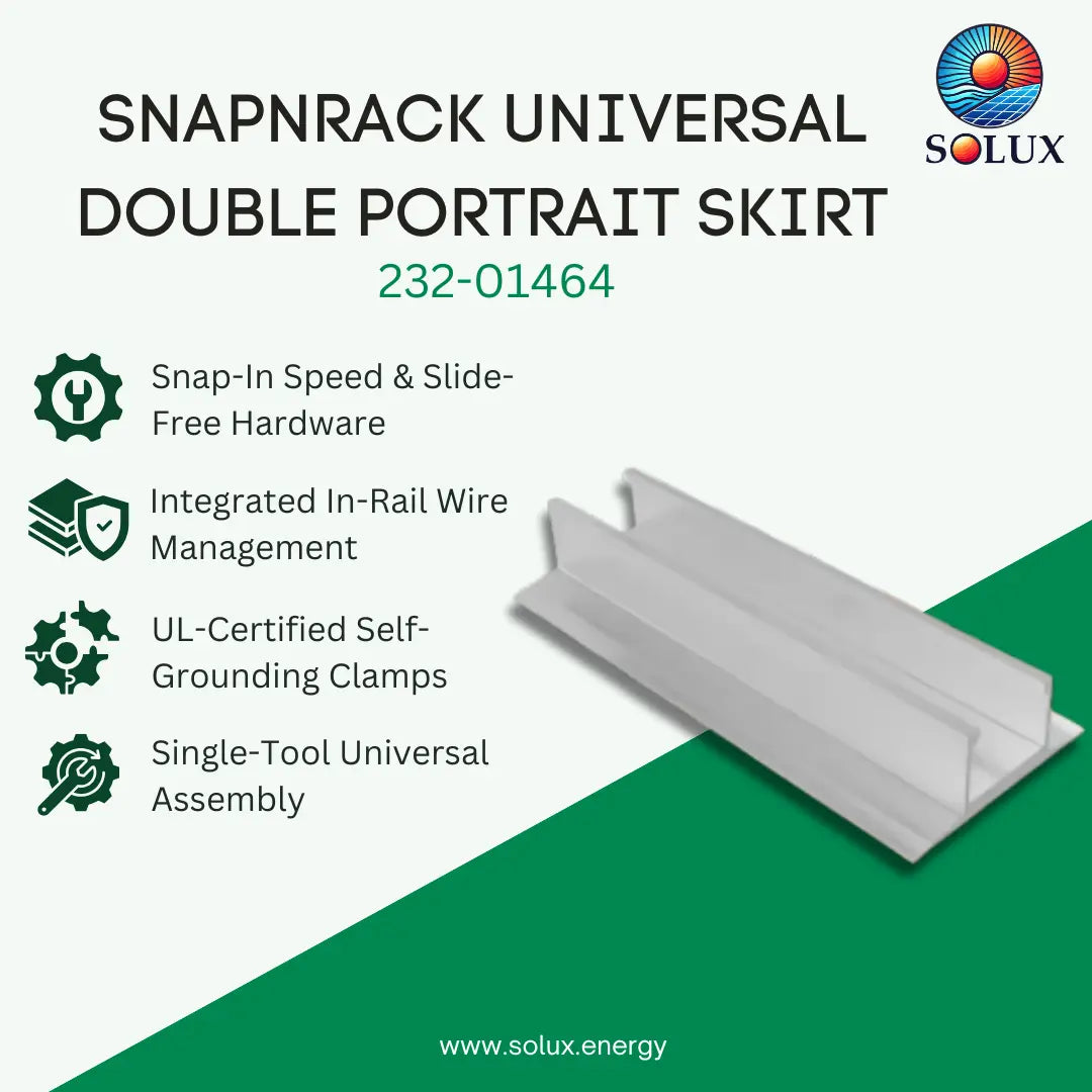 SnapNrack 232-01464 Speedseal Track, 7-1/2in, Sealing, Mill