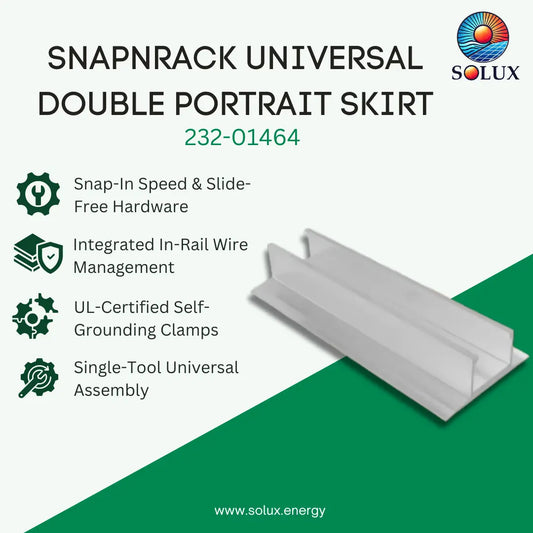 SnapNrack 232-01464 Speedseal Track, 7-1/2in, Sealing, Mill