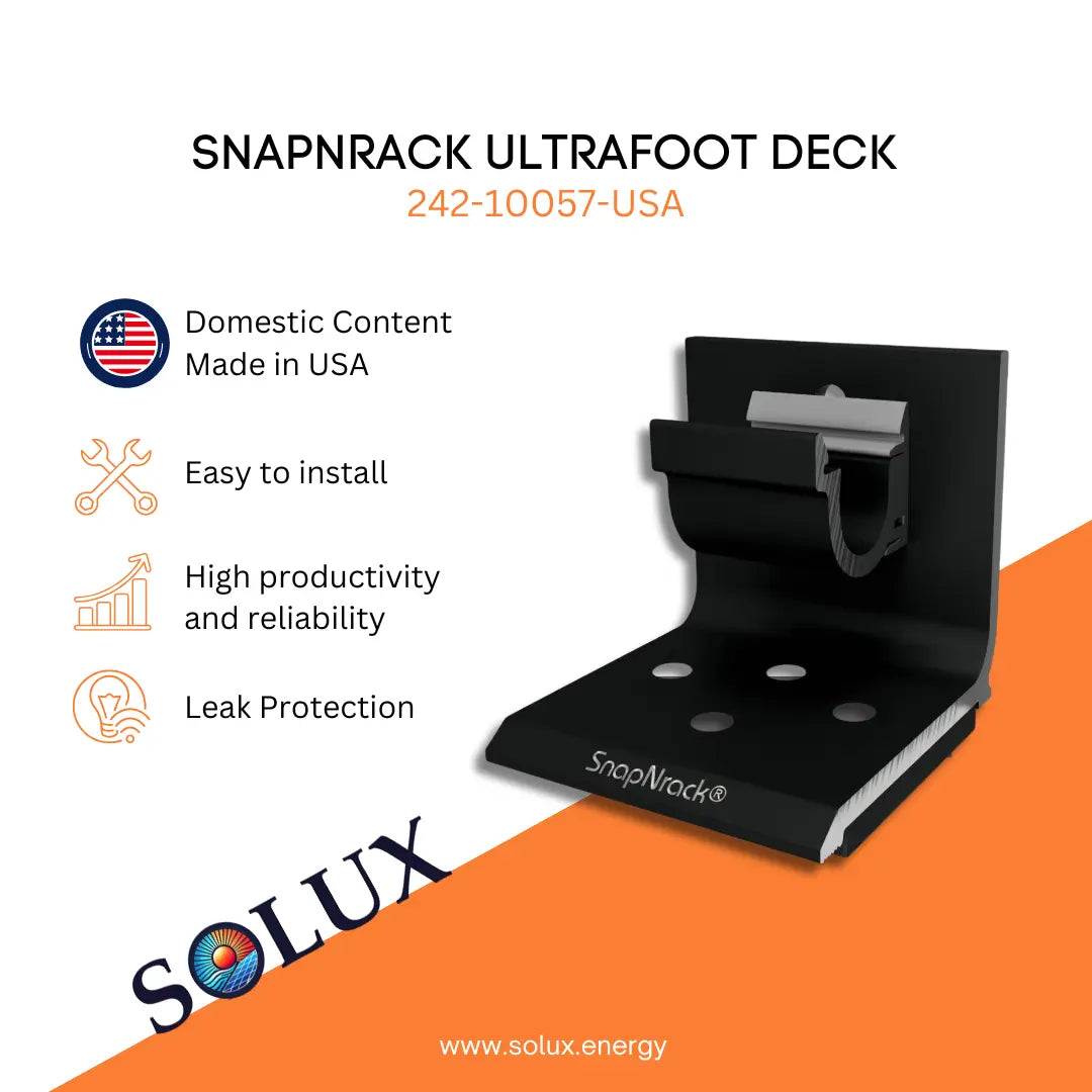 SnapNack Ultrafoot Deck product with Solux branding on a white and orange background