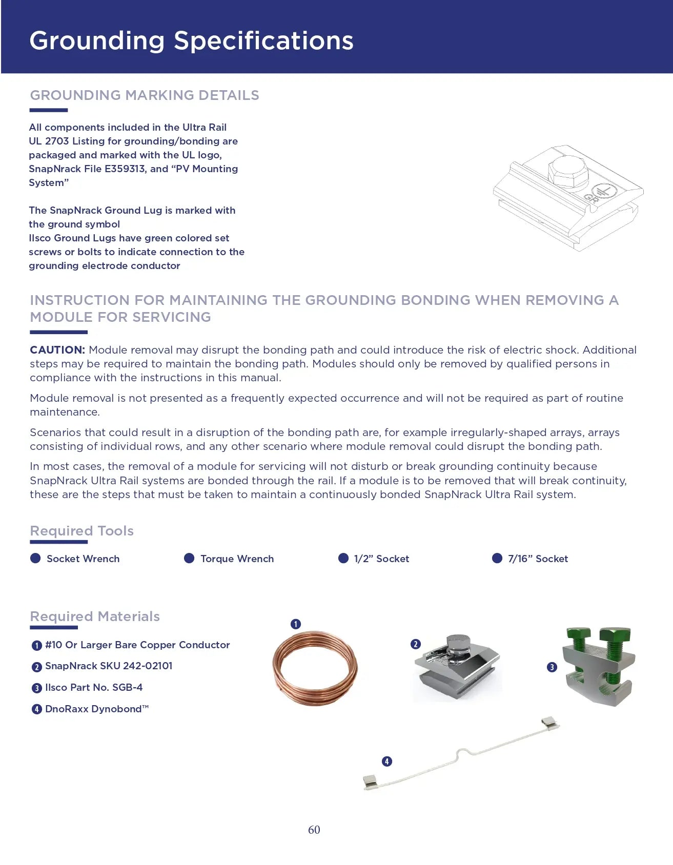 242-02101 snapnrack ground lug