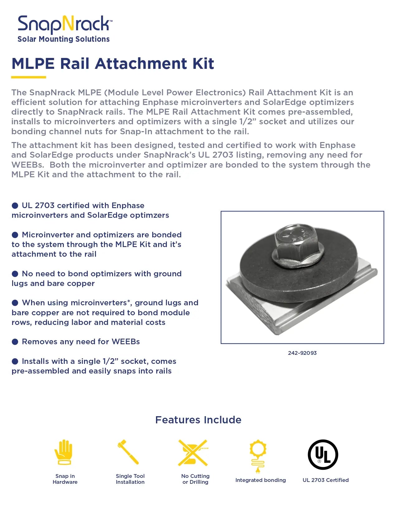 242 92093 Rail Attachment