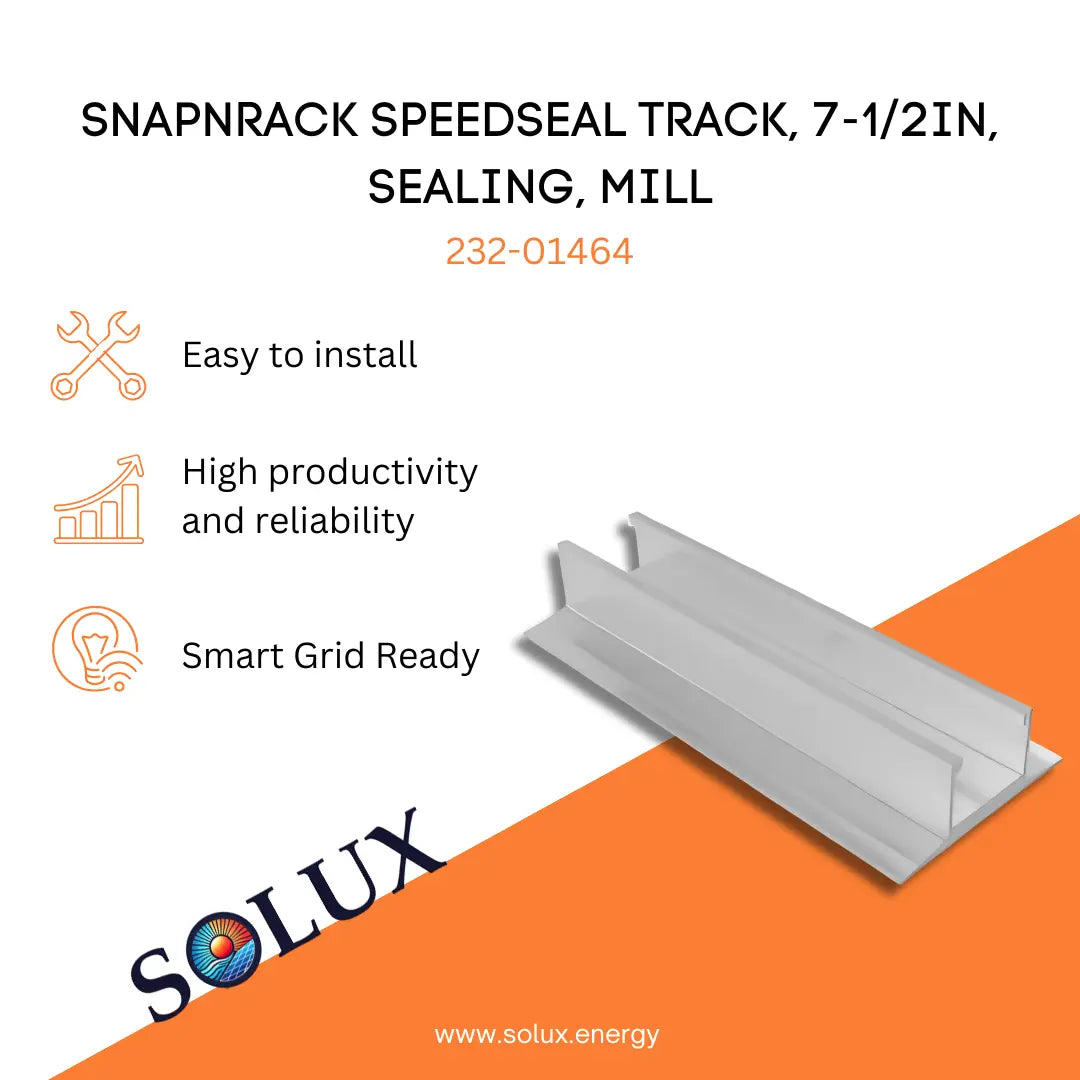 This is an image of SnapNrack Spead Seal Track, 7-1/2in, 232-01464