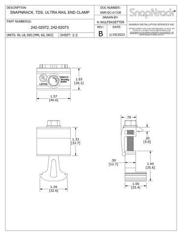 242-02073 rail end clamp