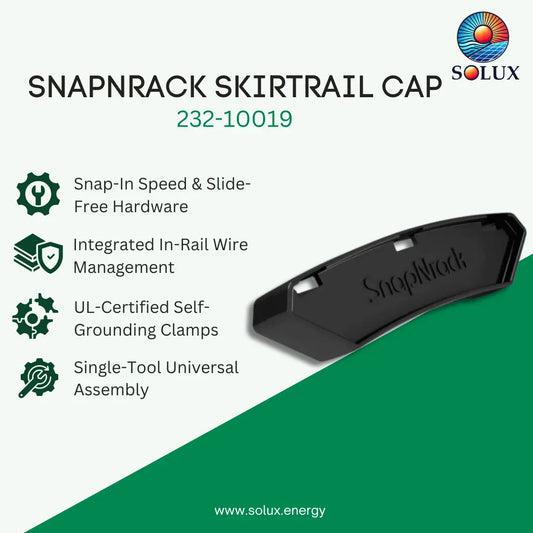 SnapNrack 232-10019 SkirtRail Cap