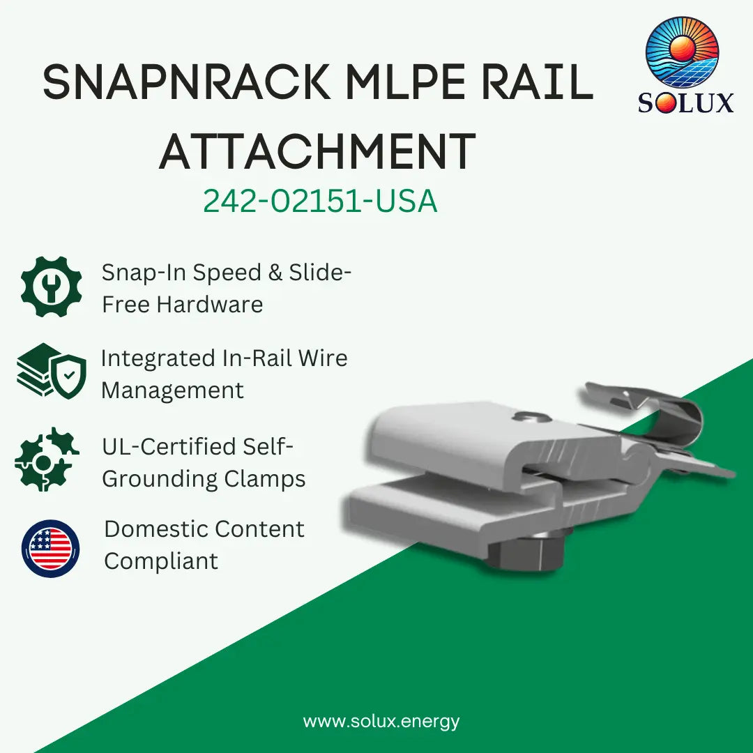 SnapNrack 242-02151-USA MLPE Rail Attachment
