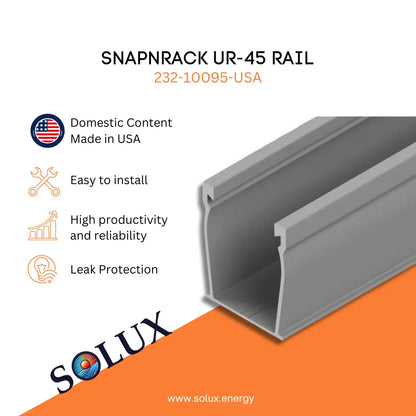 This is an image of SnapNrack UR-45 Rail 232-10095-USA