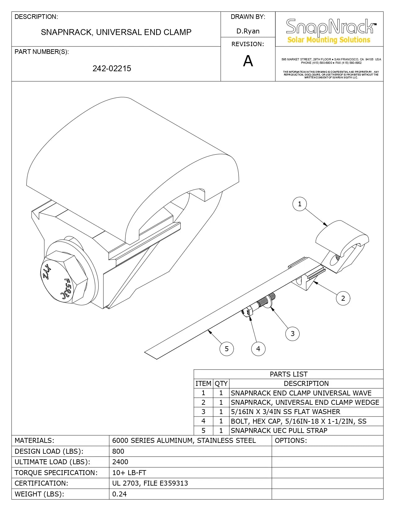 242-02215 silver end clamps
