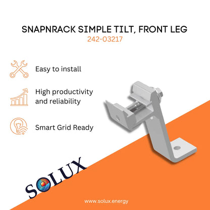 This is an image of SnapNrack Front Leg Simple Tilt | 242-03217