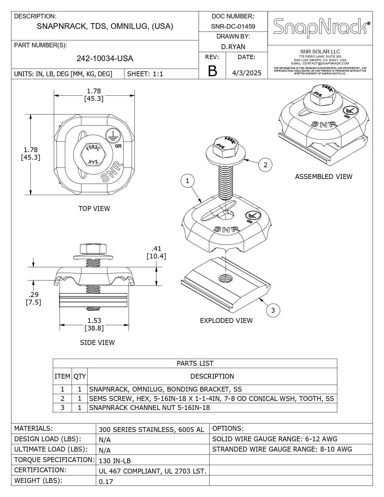 242-10034-USA grounding and bonding rooftop solar
