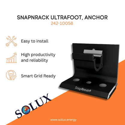 This is an image of SnapNrack UltraFoot, Anchor | 242-10058