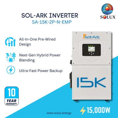 This is an image of Sol-Ark 15kW Hybrid Inverter with EMP (SA-15K-2P-N-EMP)
