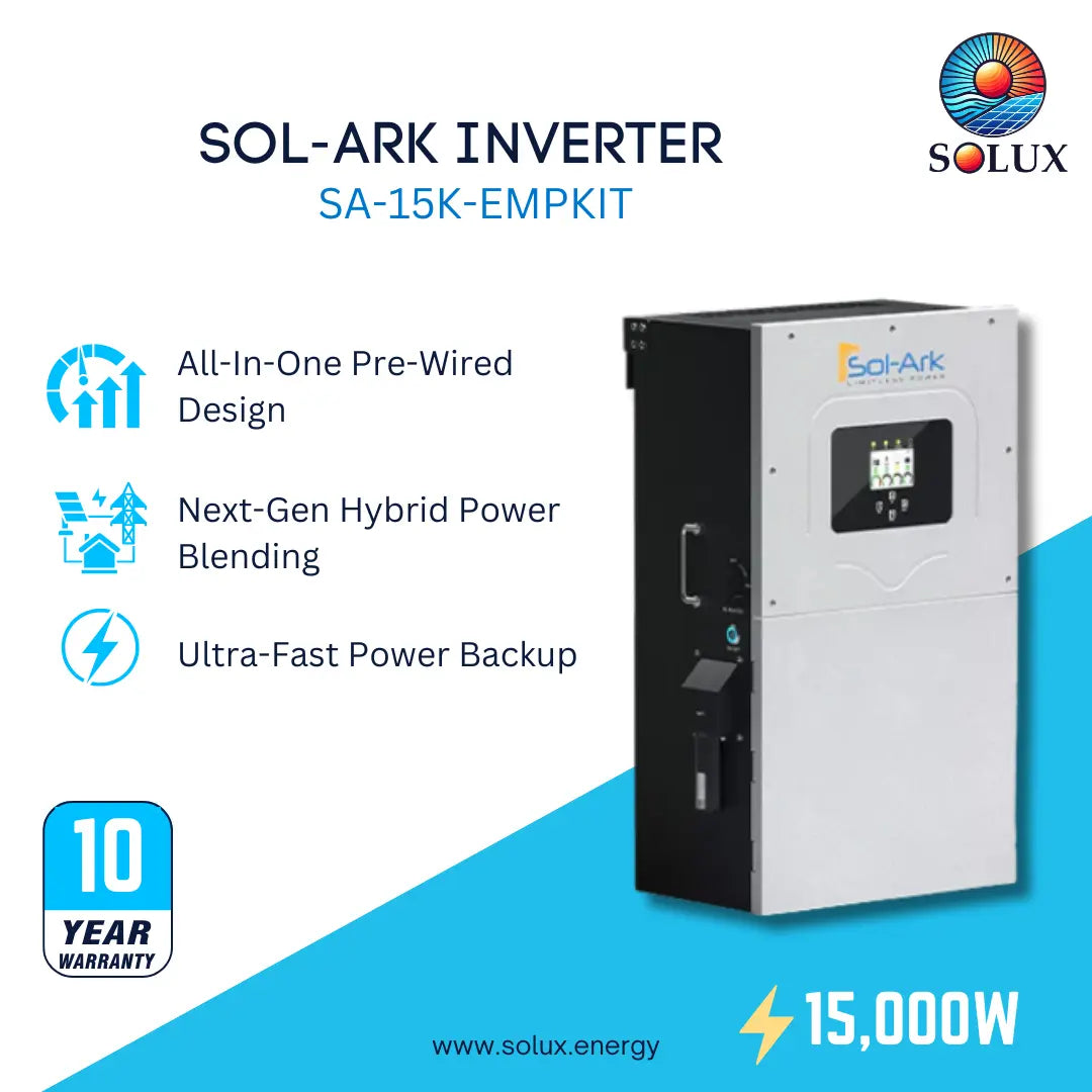 This is an image of Sol-Ark 15kw inverter with emp kit