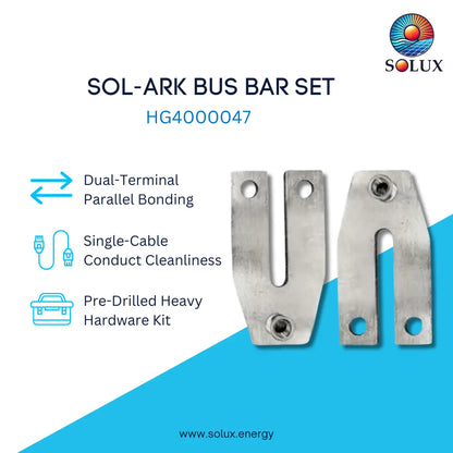 This is an image of Sol-ark bus bar set with hardware