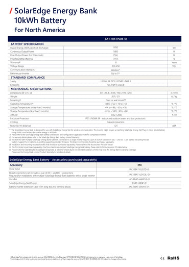 SE-BAT-10K1PS0B-01 solaredge energy bank 10kwh