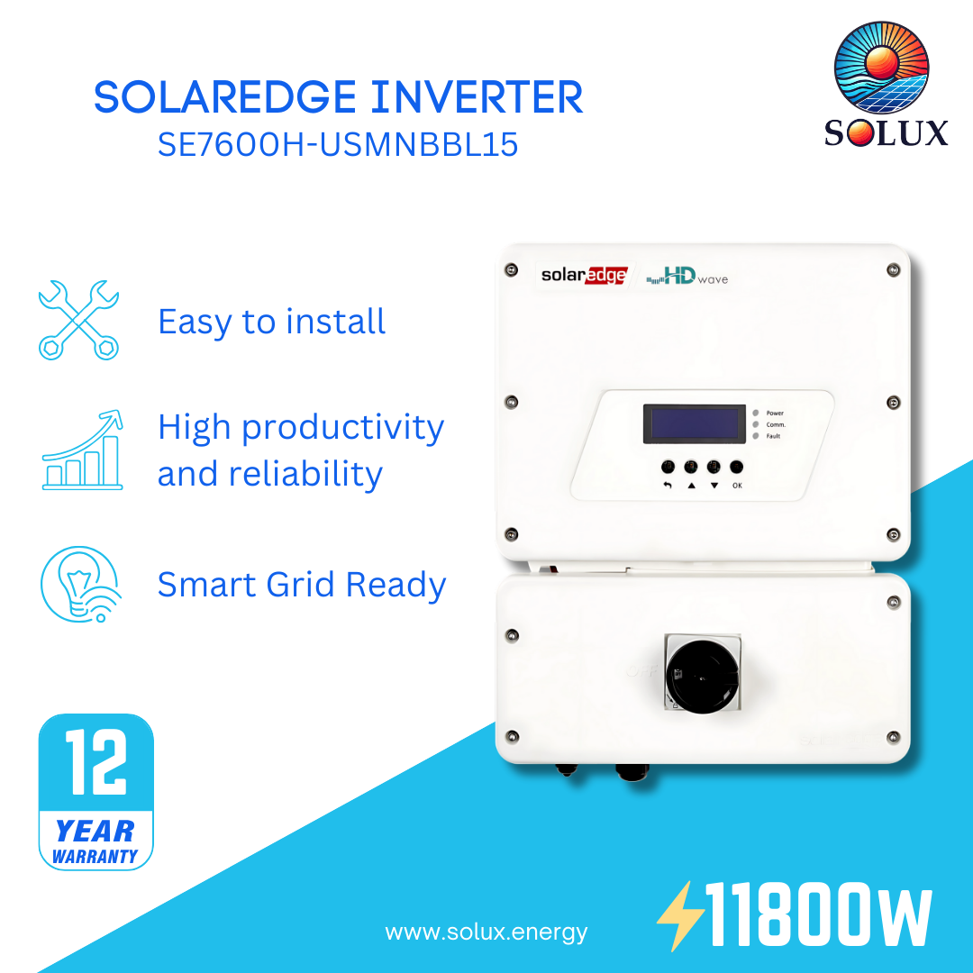 This is an image of SolarEdge Energy Hub HD-Wave 7.6kW 1-Ph Residential Inverter
