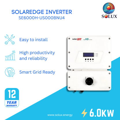 This is an image of SolarEdge SE6000H Inverter w/HD-Wave Technology & SetApp configuration