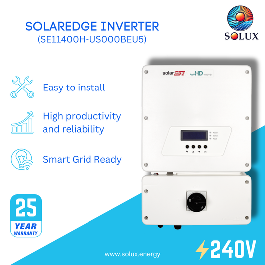 The solaredge 11400w hd-wave inverter is a powerful and efficient solution for residential solar power systems.