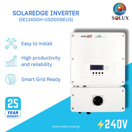 The solaredge 11400w hd-wave inverter is a powerful and efficient solution for residential solar power systems.