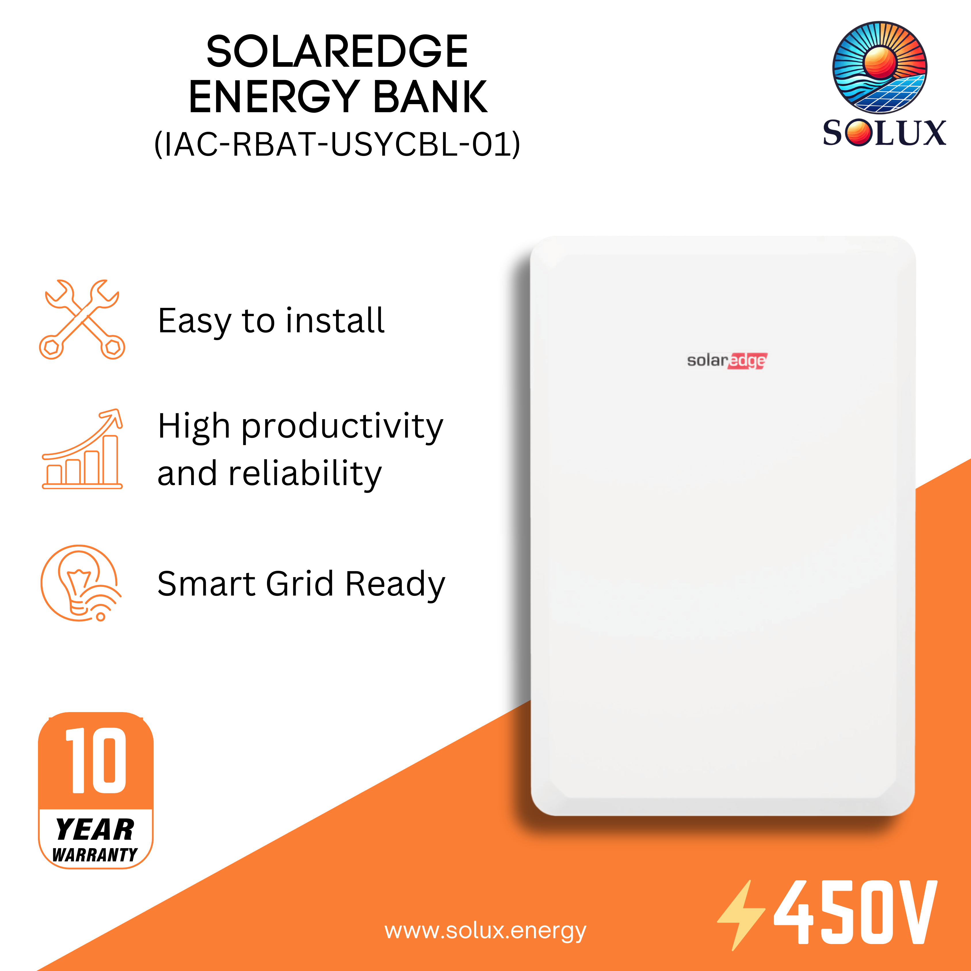 Easily connect multiple SolarEdge Energy Bank batteries with these solaredge battery bank branch connectors.