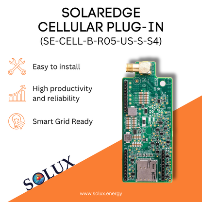 The solaredge commercial 5yr cell kit enables cellular connectivity for remote monitoring and control of your commercial solar system.