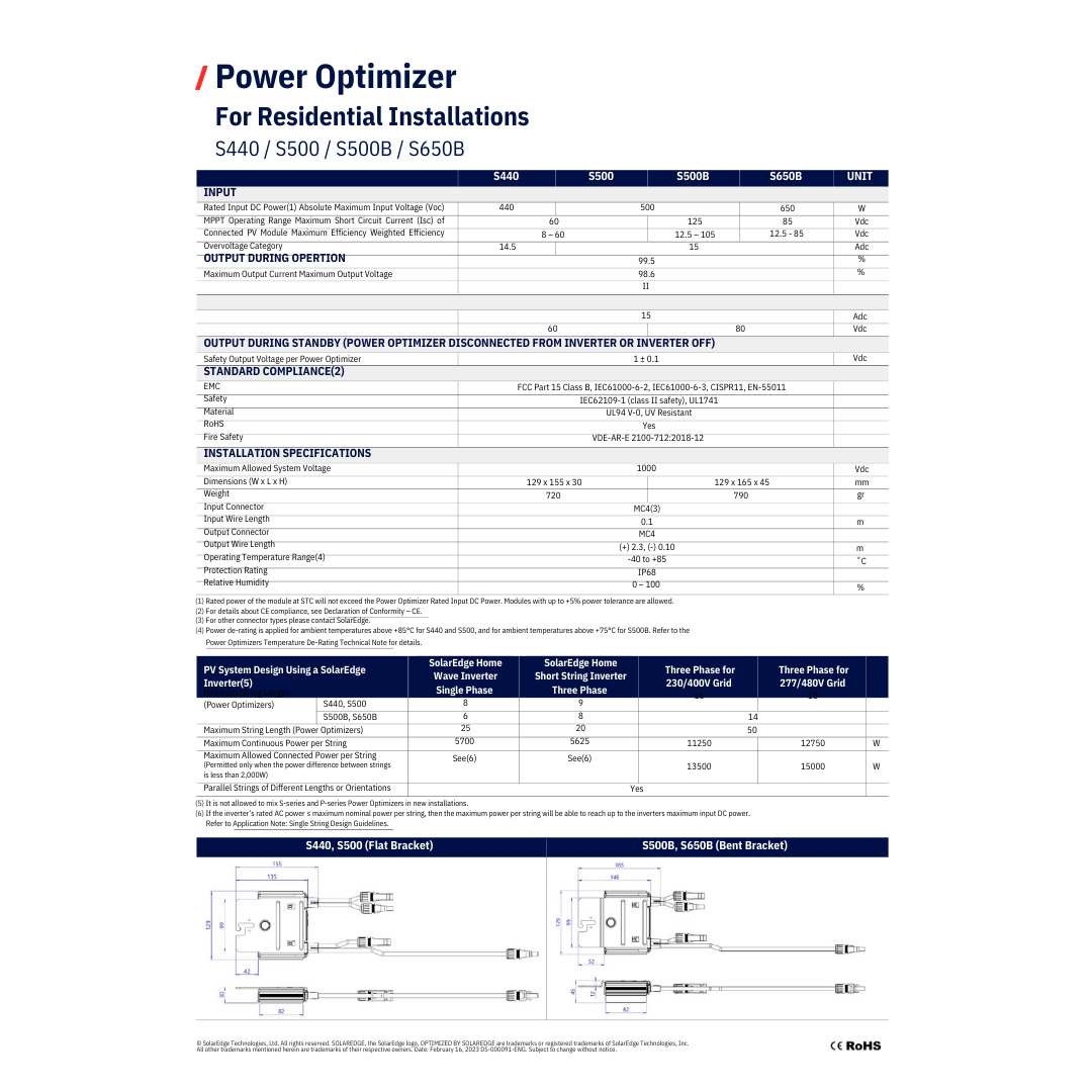 S500 dc optimizer