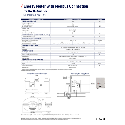 SE-MTR240 power consumption monitoring device