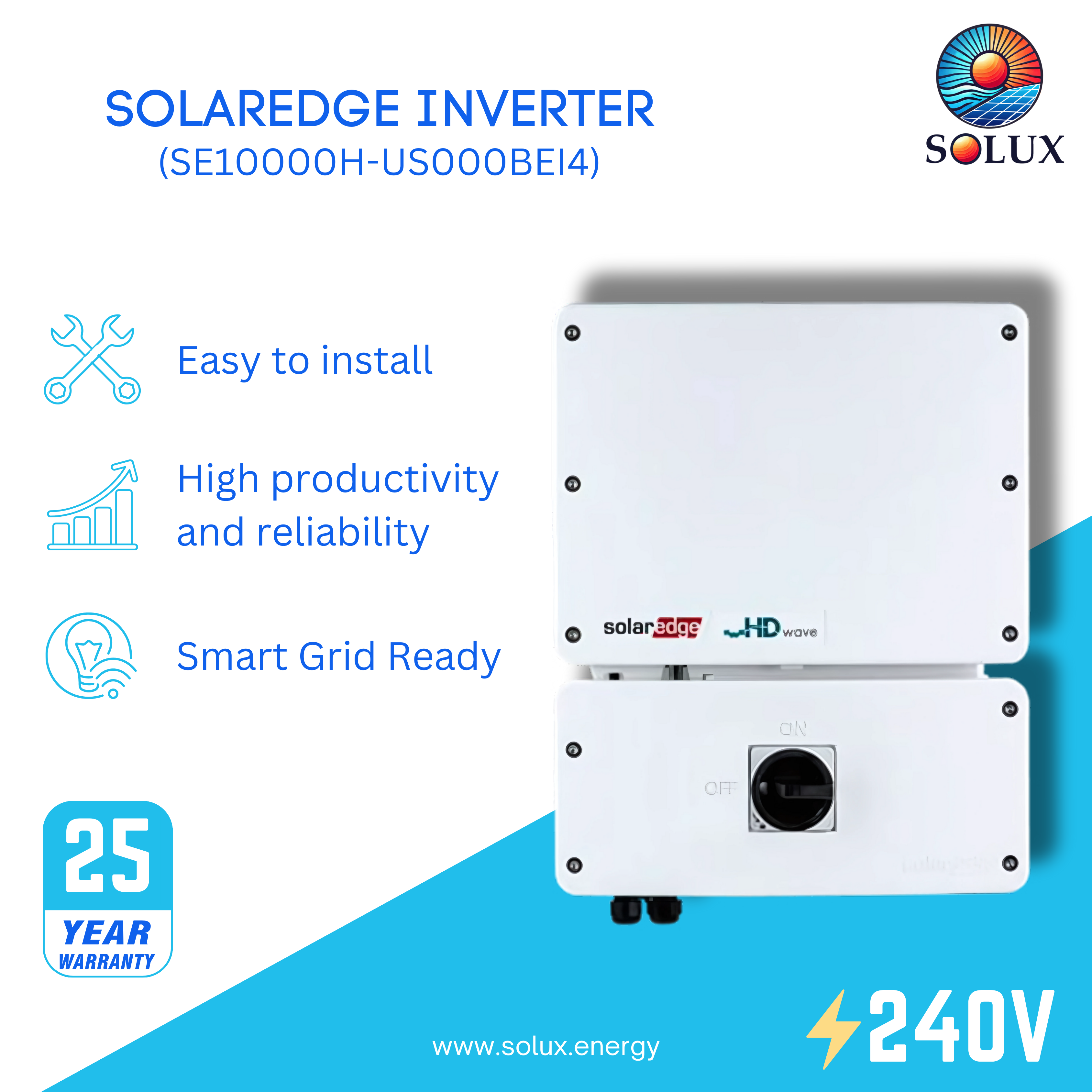 The solaredge se10000h-us rgm with setapp is a revenue-grade meter that accurately measures energy consumption and production.