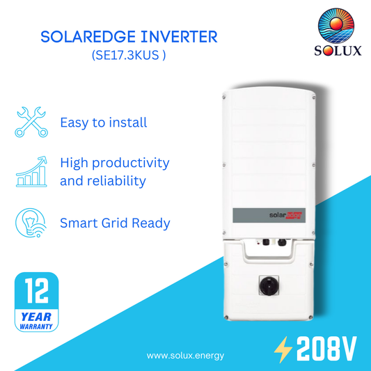 SolarEdge 17.3kW Three-Phase Inverter: Safe and reliable solar power.