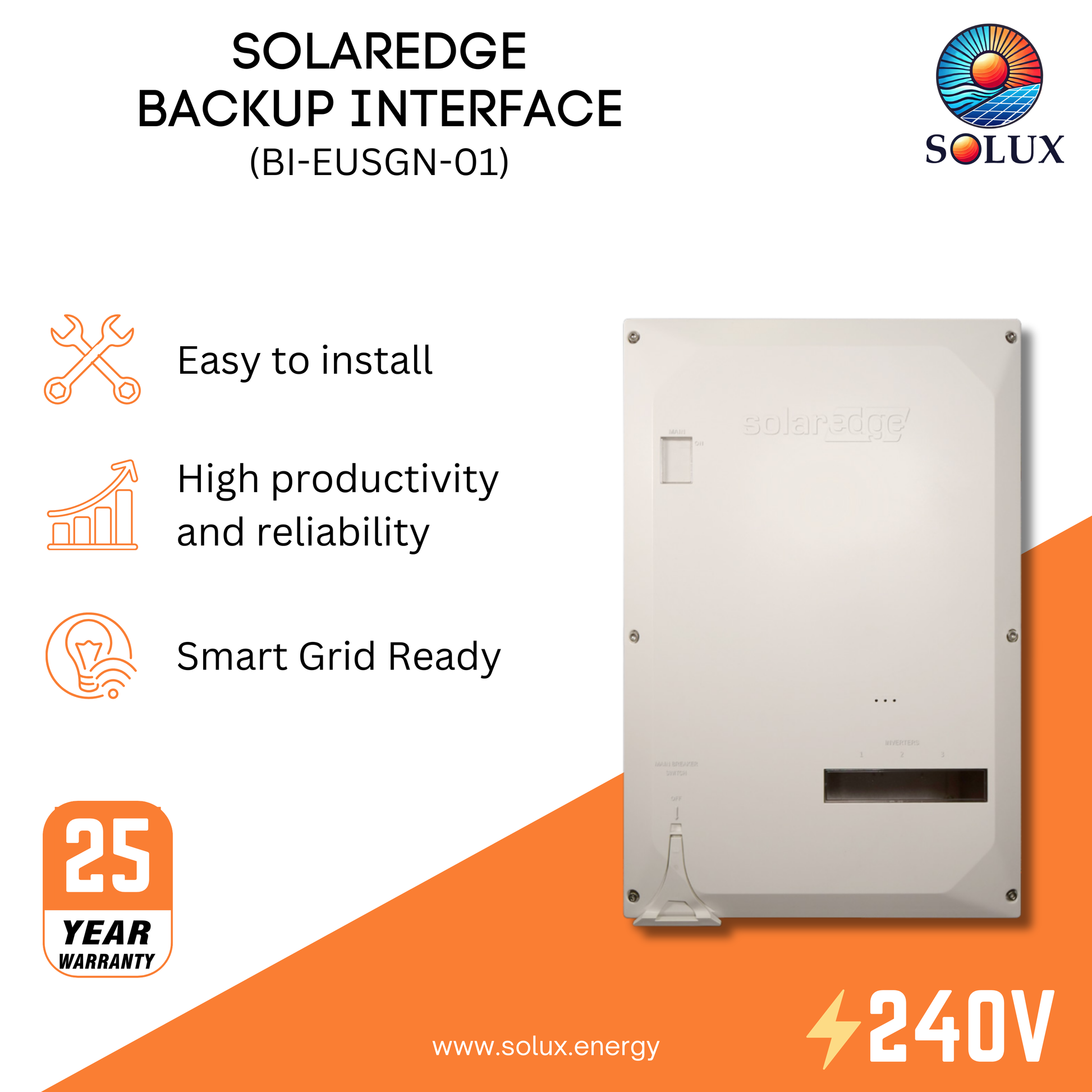 The solaredge se6000h-us rgm is a revenue-grade meter that accurately measures energy consumption and production for your SolarEdge system.