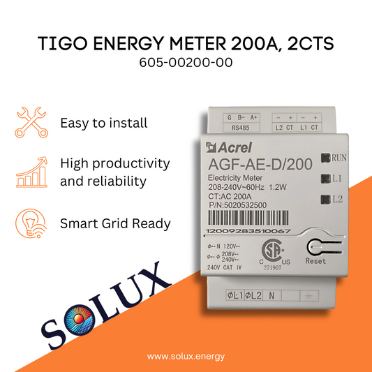 This is an image of Tigo Energy Electric Meter 605-00200-00 200A Meter, 2CTs
