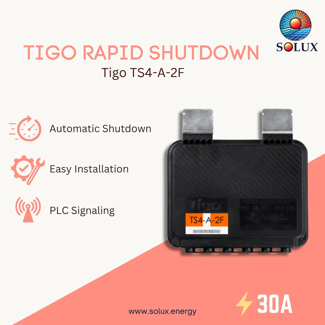 Tigo TS4-A-2F Module Level Fire Protection with Rapid Shutdown Capability and MC4 Cables