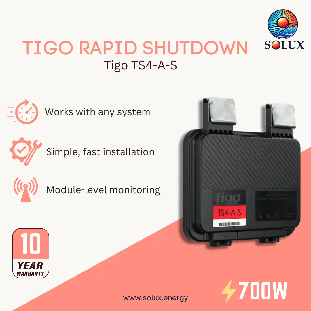 Tigo TS4-A-S Module-Level Monitoring and Rapid Shutdown Device
