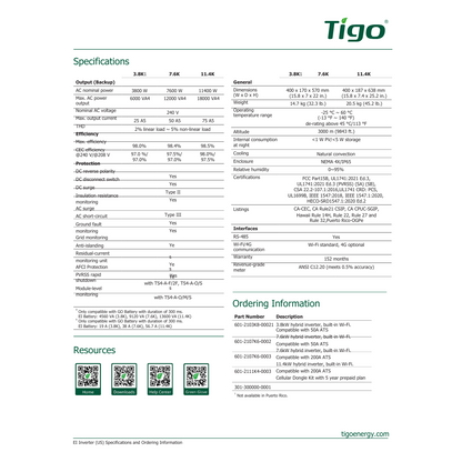 TSI-11.4K-US 602-00114-03 hybrid inveters