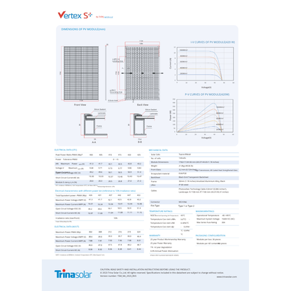 TSM-400NE09RC.05 trina solar bifacial modules