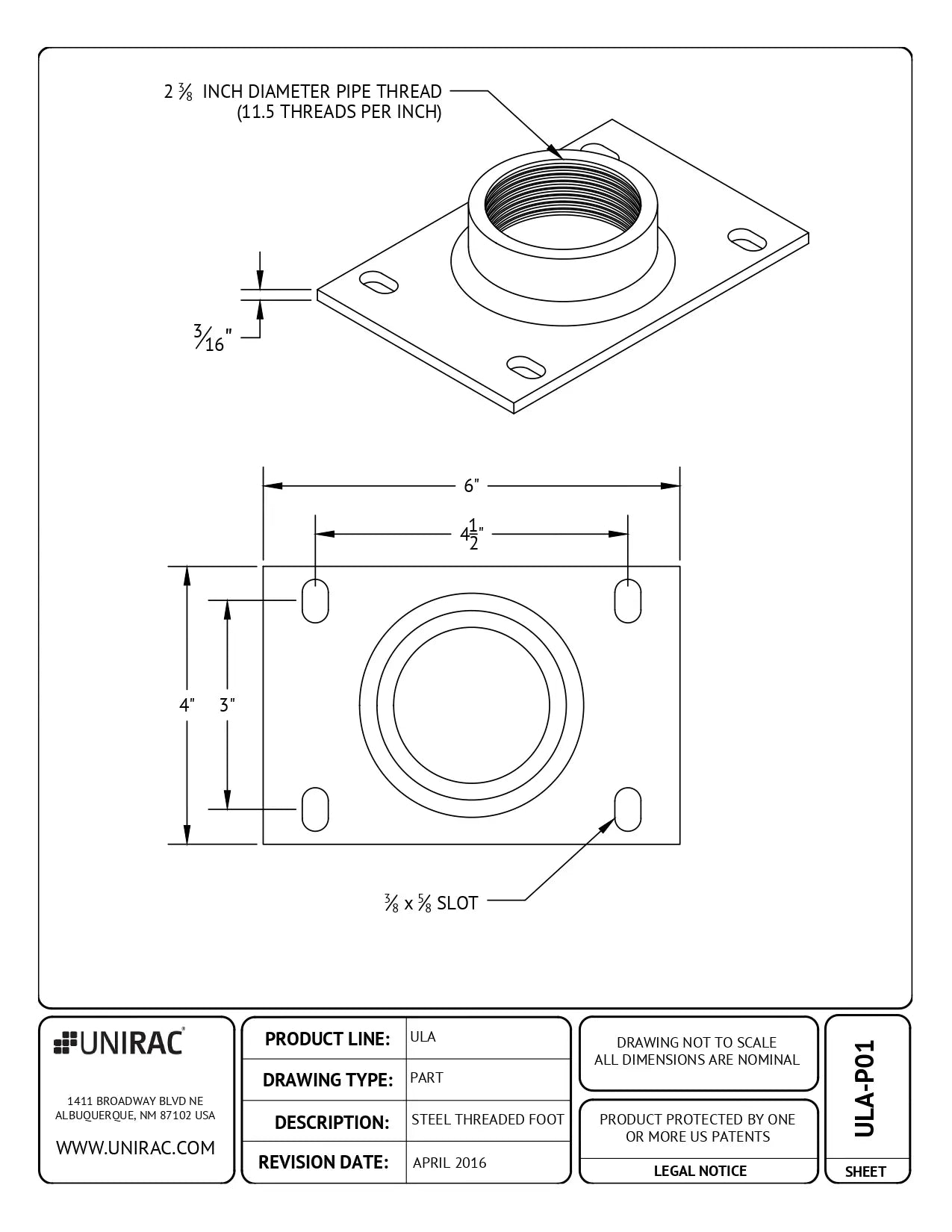 UNI-403216S foundation components