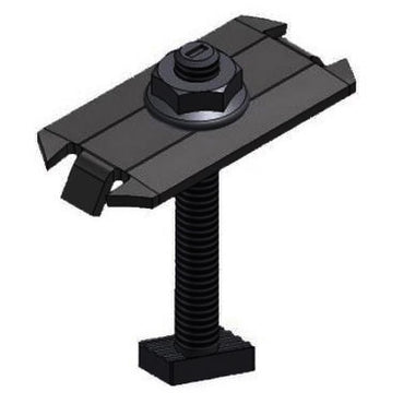 Unirac SM Midclamps, Integrated Bonding, Black Stainless steel, Size BC for frames 30mm to 36mm