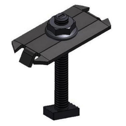 Unirac SM Midclamps, Integrated Bonding, Black Stainless steel, Size BC for frames 30mm to 36mm