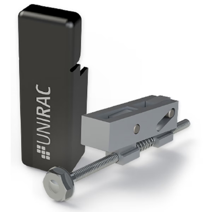 UniRac SM Pro Series Universal End Clamp W/ Back End Cap
