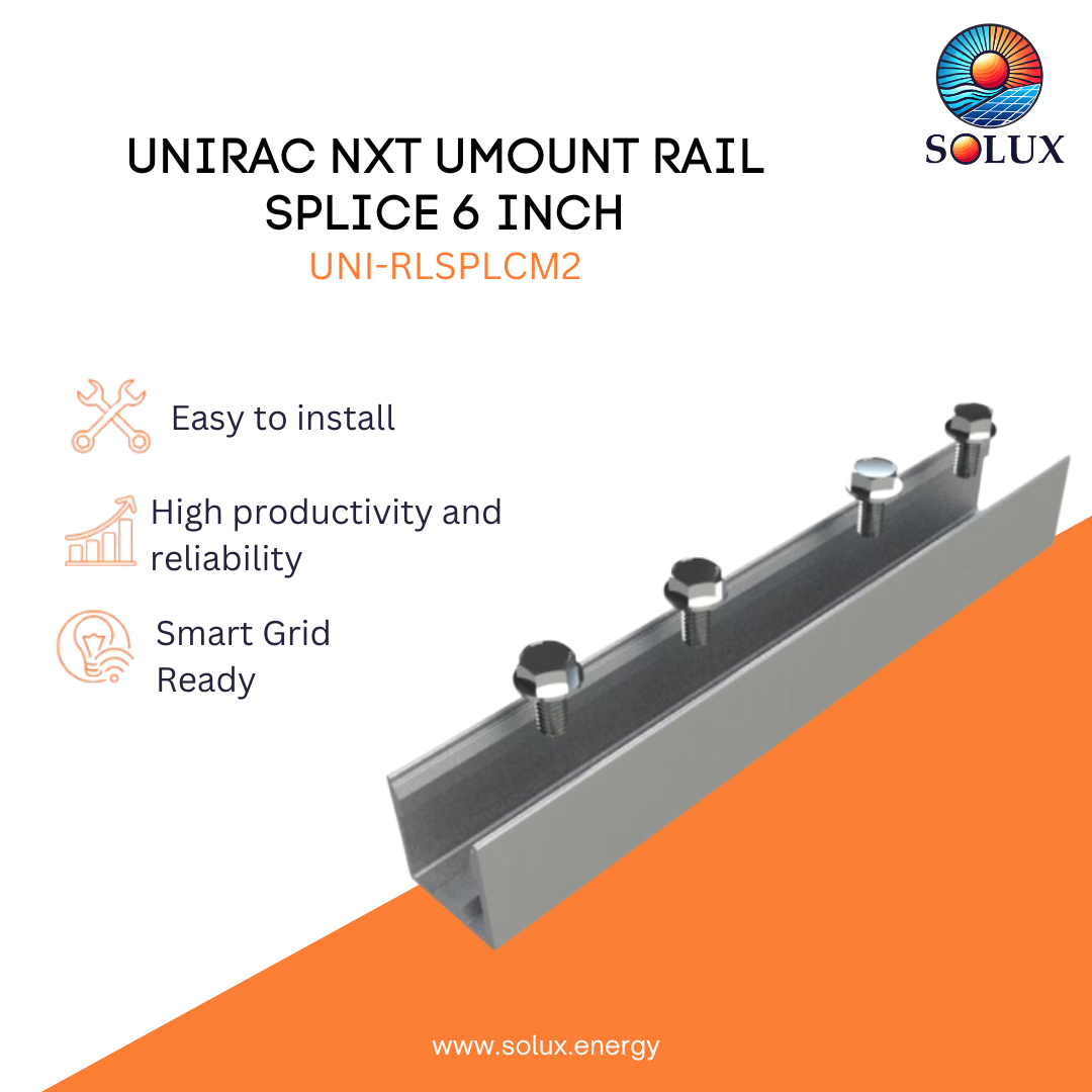 UNIRAC NXT UMOUNT RAIL SPLICE 6 INCH