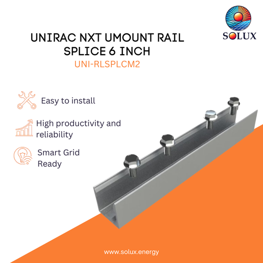 UNIRAC NXT UMOUNT RAIL SPLICE 6 INCH