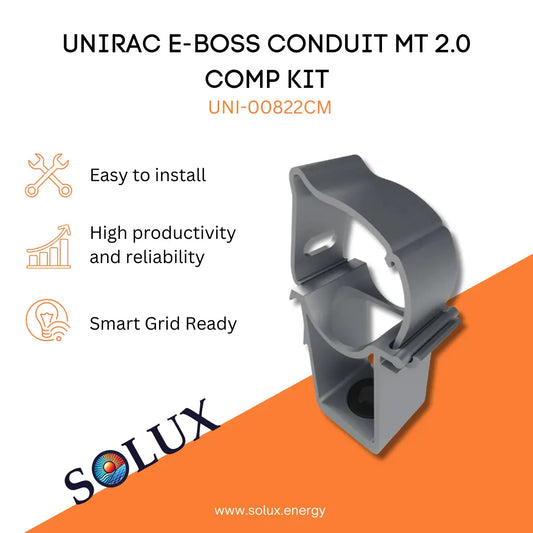 This is an image of Conduit Mounting Rail 2.0 Comp Kit - Unirac E-Boss